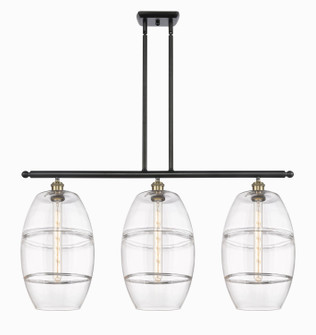Ballston Three Light Island Pendant in Black Antique Brass (405|516-3I-BAB-G557-10CL)