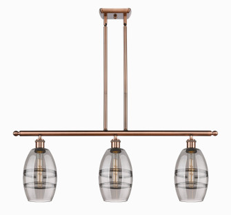 Ballston Three Light Island Pendant in Antique Copper (405|516-3I-AC-G557-6SM)