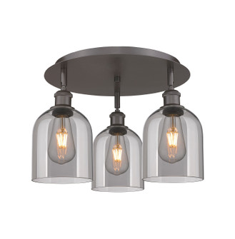 Ballston Three Light Semi-Flush Mount in Oil Rubbed Bronze (405|516-3C-OB-G558-6SM)