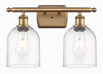 Ballston Two Light Bath Vanity in Brushed Brass (405|516-2W-BB-G558-6CL)