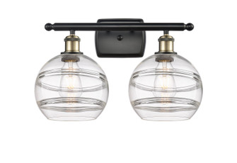 Ballston Two Light Bath Vanity in Black Antique Brass (405|516-2W-BAB-G556-8CL)