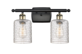 Ballston Two Light Bath Vanity in Black Antique Brass (405|516-2W-BAB-G112C-5CL)