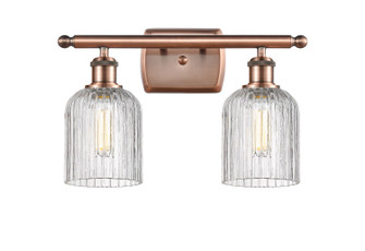 Ballston Two Light Bath Vanity in Antique Copper (405|516-2W-AC-G559-5CL)