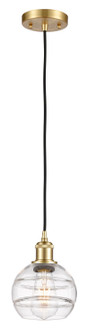 Ballston One Light Mini Pendant in Satin Gold (405|516-1P-SG-G556-6CL)