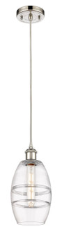 Ballston One Light Mini Pendant in Polished Nickel (405|516-1P-PN-G557-6CL)