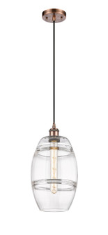 Ballston One Light Mini Pendant in Antique Copper (405|516-1P-AC-G557-8CL)