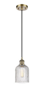 Ballston One Light Mini Pendant in Antique Brass (405|516-1P-AB-G559-5CL)
