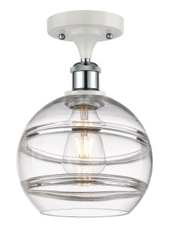 Ballston LED Semi-Flush Mount in White Polished Chrome (405|516-1C-WPC-G556-8CL)