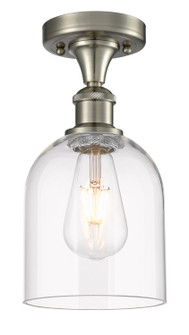 Ballston One Light Semi-Flush Mount in Brushed Satin Nickel (405|516-1C-SN-G558-6CL)