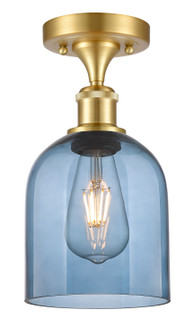 Ballston One Light Semi-Flush Mount in Satin Gold (405|516-1C-SG-G558-6BL)