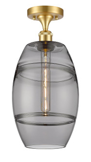 Ballston One Light Semi-Flush Mount in Satin Gold (405|516-1C-SG-G557-8SM)