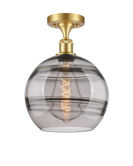 Ballston One Light Semi-Flush Mount in Satin Gold (405|516-1C-SG-G556-10SM)
