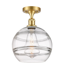 Ballston One Light Semi-Flush Mount in Satin Gold (405|516-1C-SG-G556-10CL)