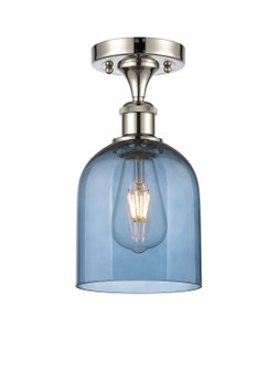 Ballston One Light Semi-Flush Mount in Polished Nickel (405|516-1C-PN-G558-6BL)