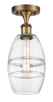 Ballston One Light Semi-Flush Mount in Brushed Brass (405|516-1C-BB-G557-6CL)