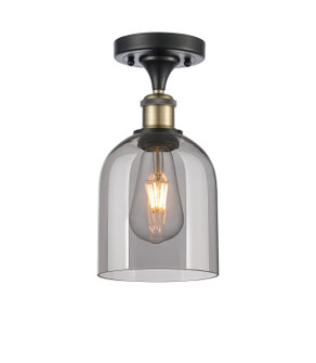 Ballston One Light Semi-Flush Mount in Black Antique Brass (405|516-1C-BAB-G558-6SM)