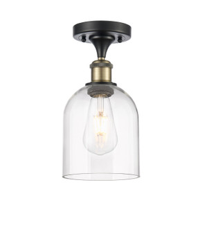 Ballston One Light Semi-Flush Mount in Black Antique Brass (405|516-1C-BAB-G558-6CL)