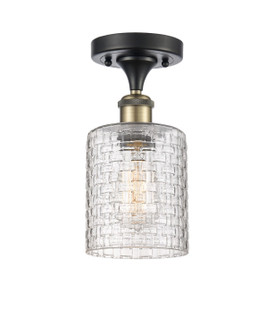 Ballston One Light Semi-Flush Mount in Black Antique Brass (405|516-1C-BAB-G112C-5CL)