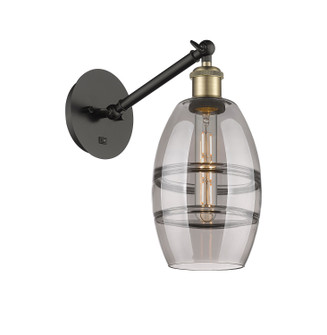 Ballston One Light Wall Sconce in Black Antique Brass (405|317-1W-BAB-G557-6SM)