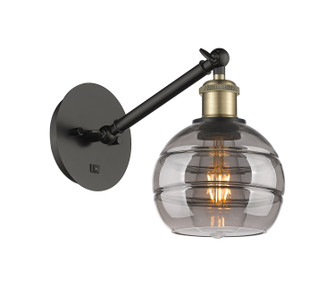 Ballston One Light Wall Sconce in Black Antique Brass (405|317-1W-BAB-G556-6SM)
