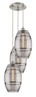 Ballston Three Light Pendant in Brushed Satin Nickel (405|113B-3P-SN-G557-10SM)