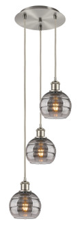 Ballston Three Light Pendant in Brushed Satin Nickel (405|113B-3P-SN-G556-6SM)