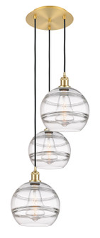 Ballston Three Light Pendant in Satin Gold (405|113B-3P-SG-G556-10CL)