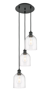 Ballston Three Light Pendant in Matte Black (405|113B-3P-BK-G558-6CL)