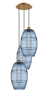 Ballston Three Light Pendant in Brushed Brass (405|113B-3P-BB-G557-10BL)