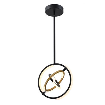 Trilogy LED Pendant in Black and Gold (78|AC6742BB)