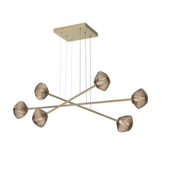 Mesa LED Lantern in Gilded Brass (404|PLB0089-M3-GB-B-CA1-L1)