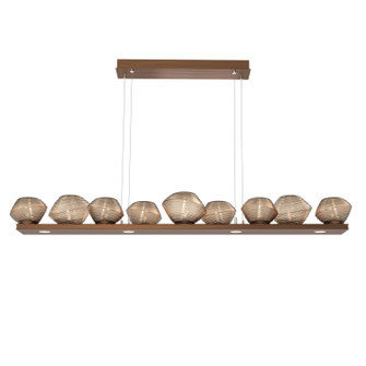 Mesa LED Linear Suspension in Oil Rubbed Bronze (404|PLB0089-0C-RB-B-CA1-L3)
