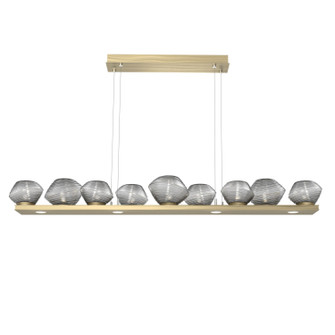 Mesa LED Linear Suspension in Heritage Brass (404|PLB0089-0C-HB-S-CA1-L3)