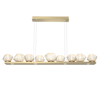 Mesa LED Linear Suspension in Heritage Brass (404|PLB0089-0C-HB-A-CA1-L3)