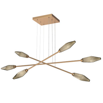 Rock Crystal LED Lantern in Novel Brass (404|PLB0050-M3-NB-B-CA1-L1)