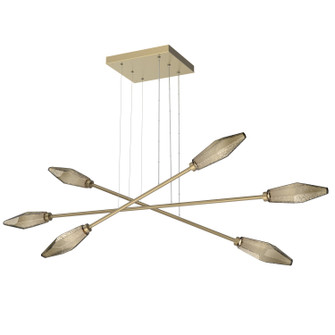 Rock Crystal LED Lantern in Gilded Brass (404|PLB0050-M3-GB-B-CA1-L1)