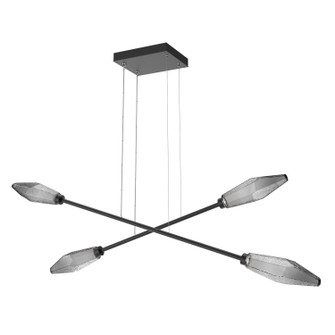 Rock Crystal LED Lantern in Matte Black (404|PLB0050-M2-MB-S-CA1-L1)