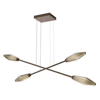 Rock Crystal LED Lantern in Flat Bronze (404|PLB0050-M2-FB-B-CA1-L3)