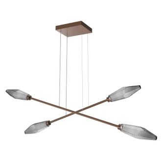 Rock Crystal LED Lantern in Burnished Bronze (404|PLB0050-M2-BB-S-CA1-L1)