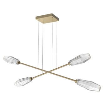 Aalto LED Lantern in Gilded Brass (404|PLB0049-M2-GB-C-CA1-L3)
