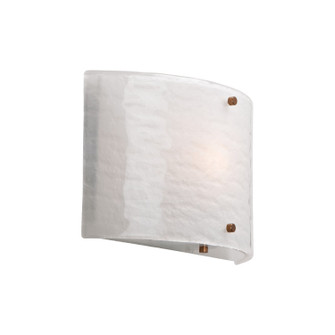 Textured Glass One Light Wall Sconce in Classic Silver (404|CSB0044-0A-CS-SG-E2)