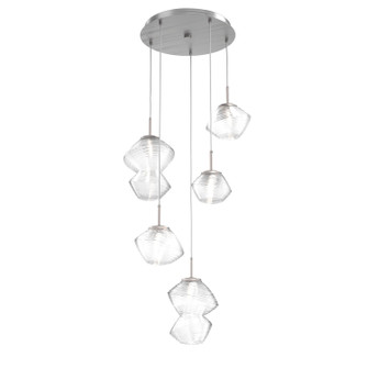 Mesa LED Pendant in Satin Nickel (404|CHB0089-05-SN-C-C01-L1)