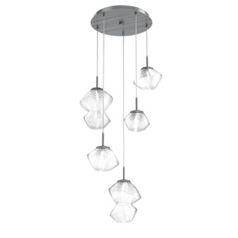 Mesa LED Pendant in Gunmetal (404|CHB0089-05-GM-C-C01-L1)