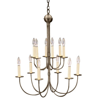 Chandelier 12 Light Hanging Lantern in Dark Antique Brass (196|912-DAB-LT12)