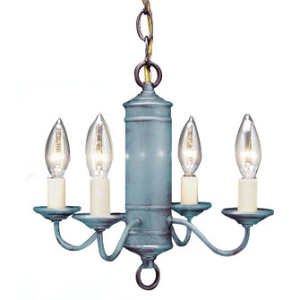 Chandelier Four Light Hanging Lantern in Verdi Gris (196|911S-VG-LT4)