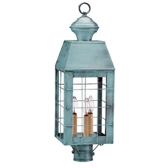 Woodcliffe Three Light Post Mount in Verdi Gris (196|8353-VG-LT3-CSG)