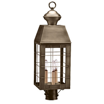 Woodcliffe Three Light Post Mount in Dark Antique Brass (196|8353-DAB-LT3-CLR)
