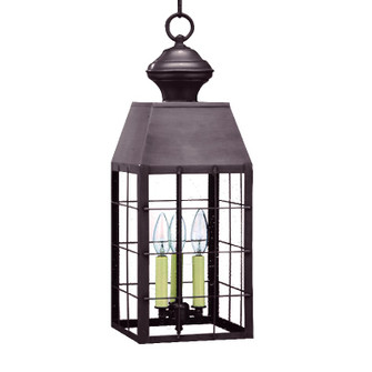 Woodcliffe Three Light Hanging Lantern in Dark Brass (196|8352-DB-LT3-CSG)
