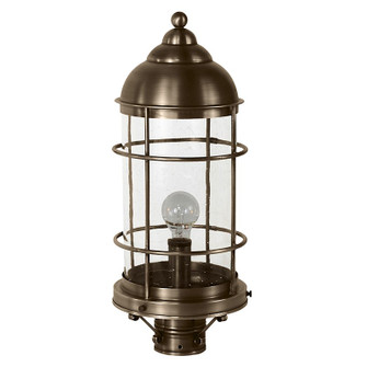 Nautical One Light Post Mount in Dark Antique Brass (196|3533-DAB-MED-CSG)
