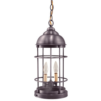 Nautical Two Light Hanging Lantern in Dark Brass (196|3532-DB-LT2-CLR)